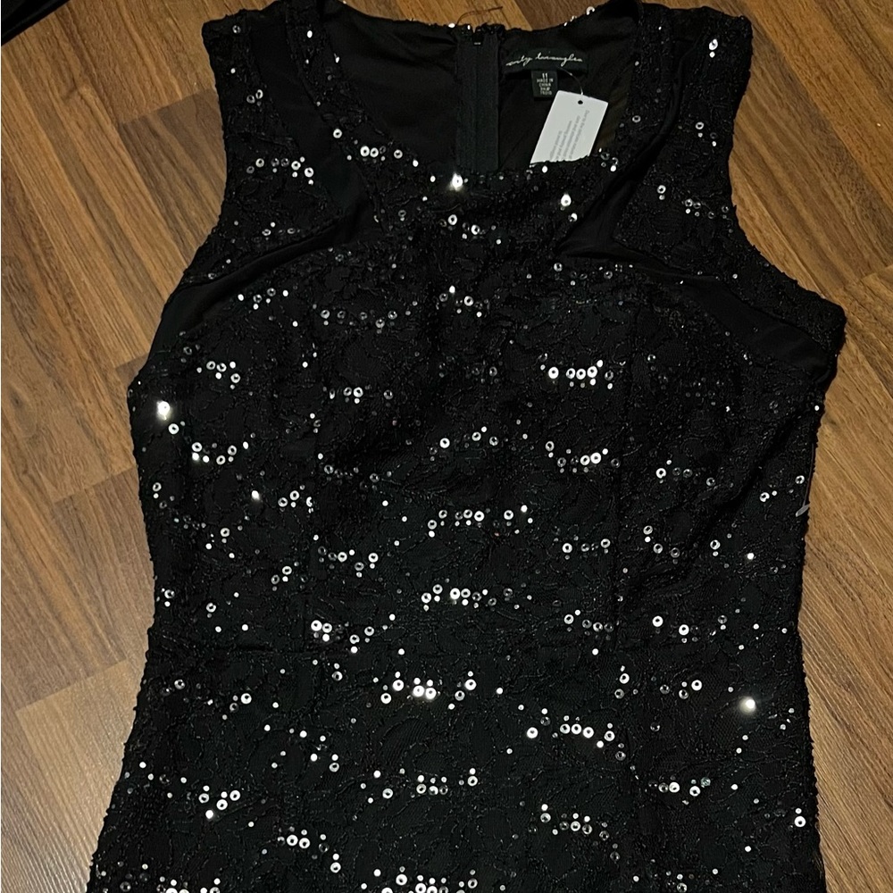 New with tags sequin black dress!